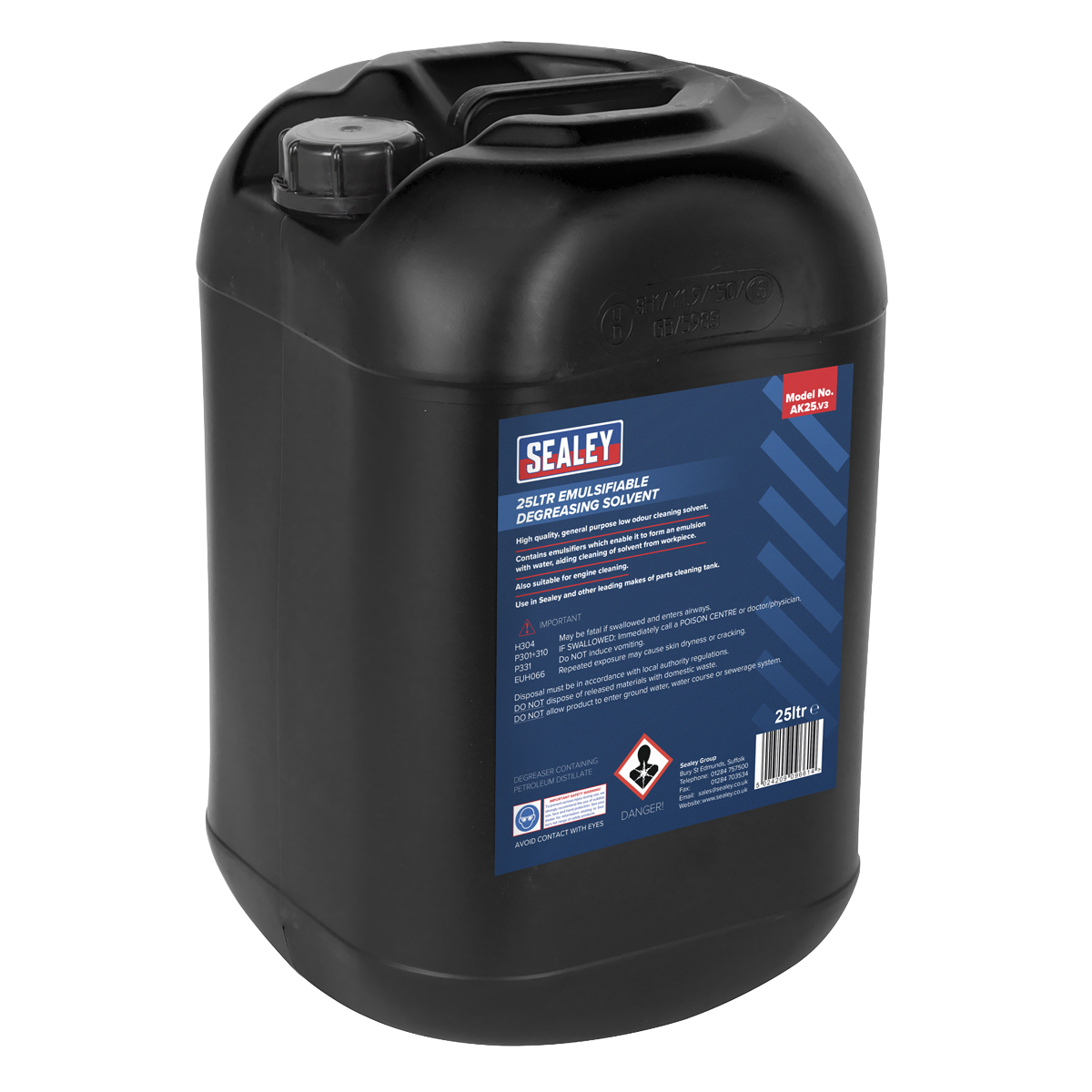 Sealey 25L Emulsifiable Degreasing Solvent AK25