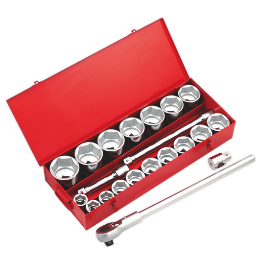 Sealey 22pc 1"Sq Drive Socket Set AK261