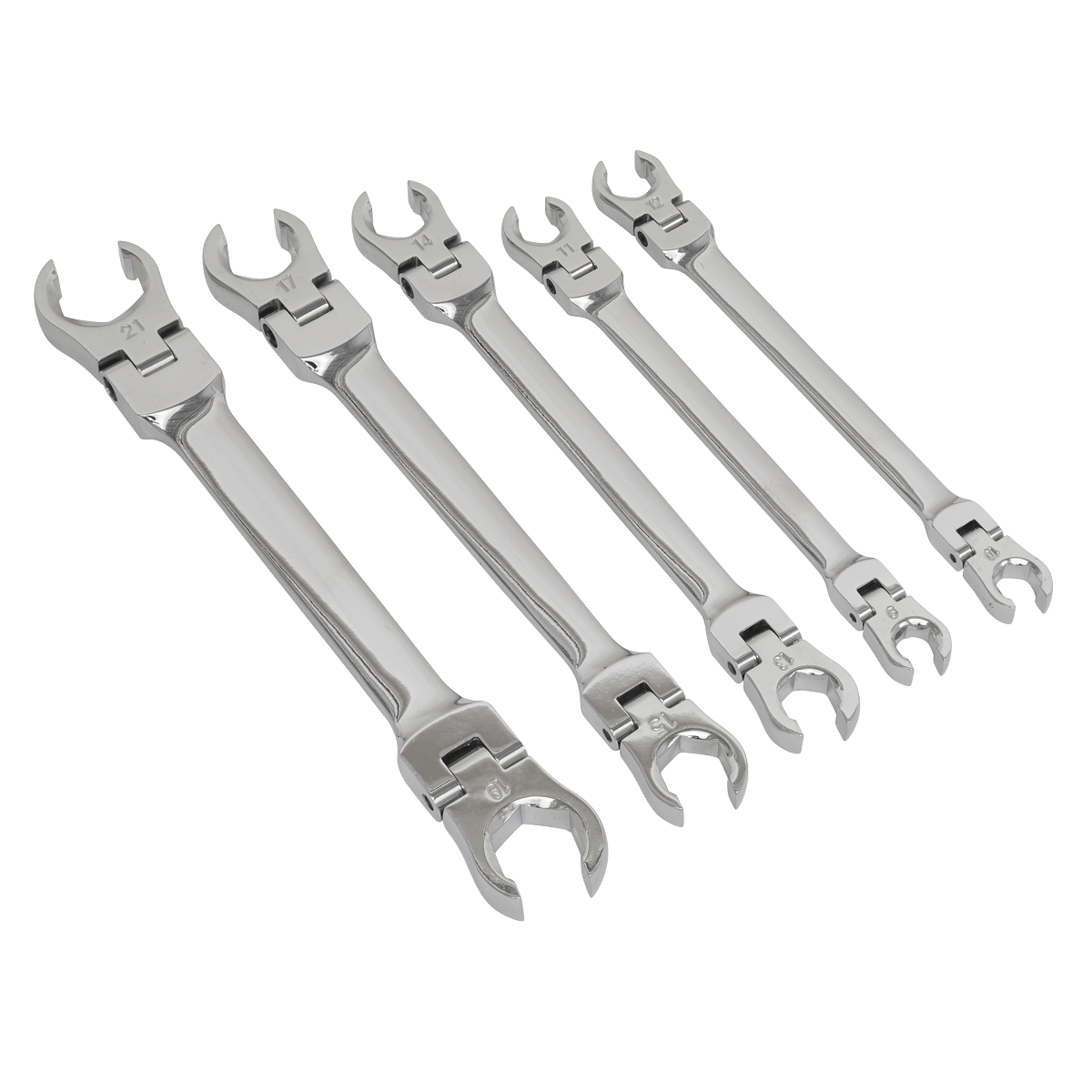 Sealey 5pc Flexi-Head Flare Nut Spanner Set AK2652