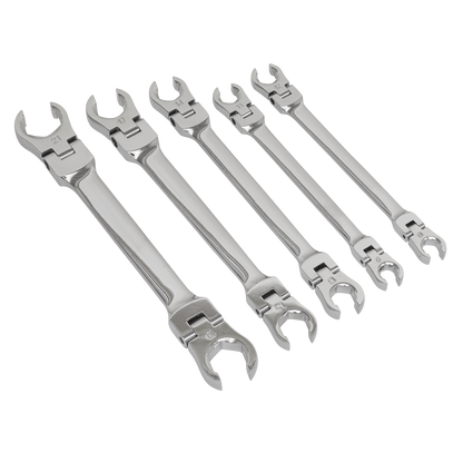 Sealey 5pc Flexi-Head Flare Nut Spanner Set AK2652