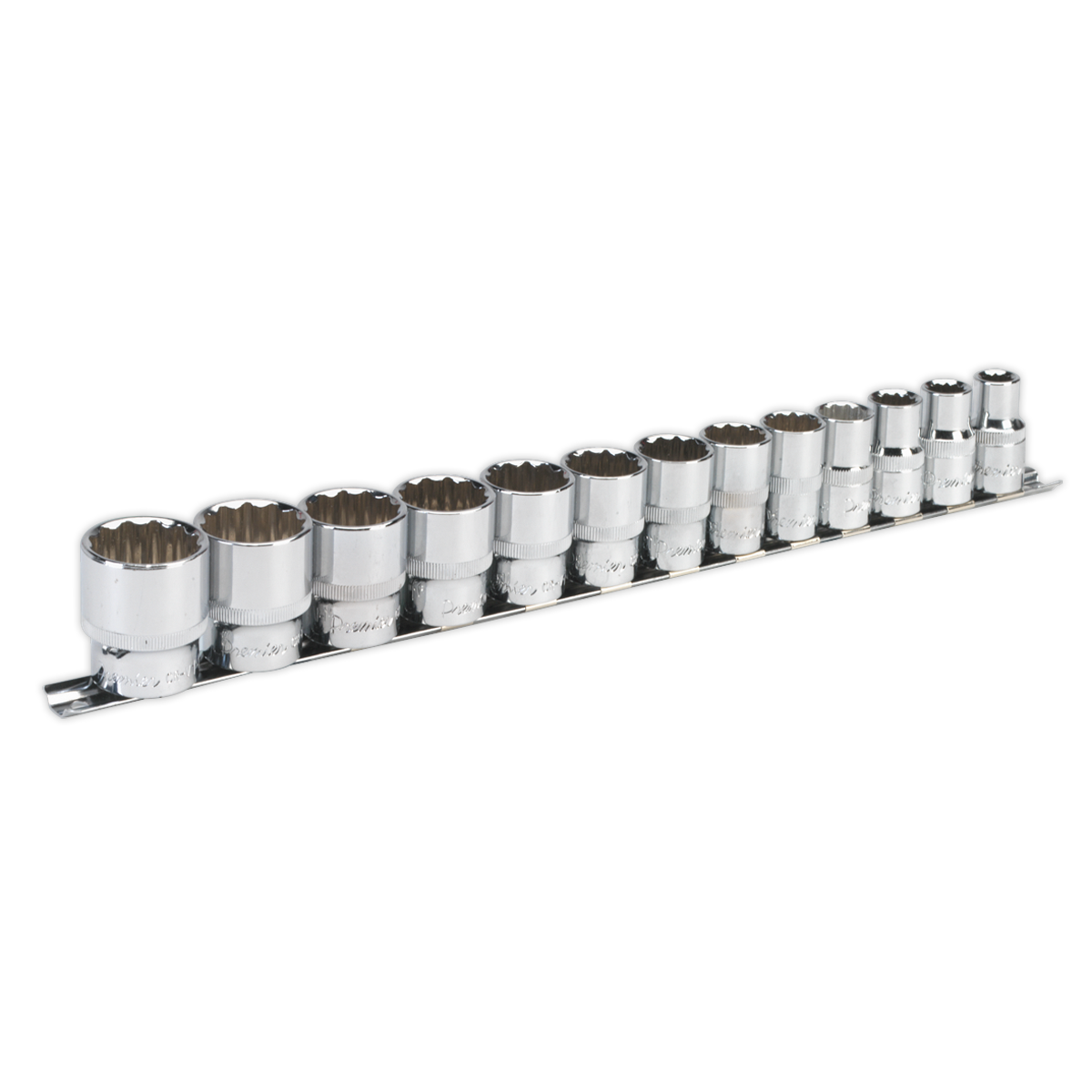 Sealey 13pc 1/2"Sq Drive 12pt WallDrive® Socket Set - Imperial AK2674