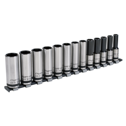 Sealey 13pc 1/2"Sq Drive Deep Lock-On™ Socket Set - Black Series AK2745B