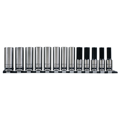 Sealey 13pc 1/2"Sq Drive Deep Lock-On™ Socket Set - Black Series AK2745B