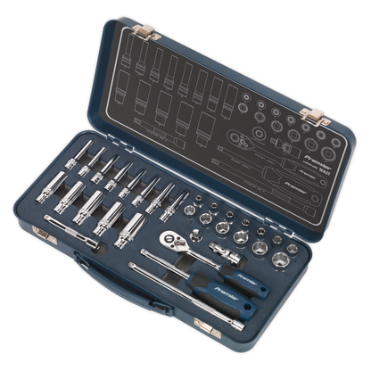 Sealey 32pc 1/4"Sq Drive Lock-On™ Socket Set AK27480