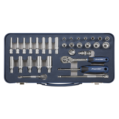 Sealey 32pc 1/4"Sq Drive Lock-On™ Socket Set AK27480