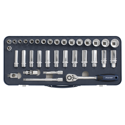 Sealey 34pc 3/8"Sq Drive Lock-On™ Socket Set AK27481