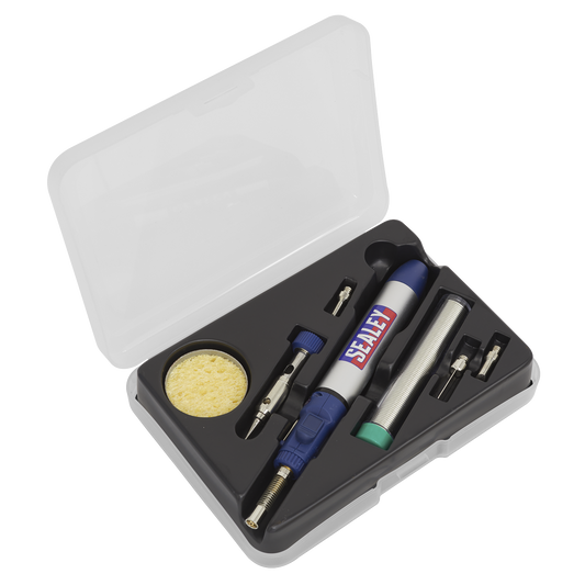 Sealey 7pc Micro Butane Torch Soldering Kit AK2953