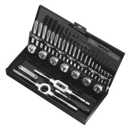 Sealey 32pc Professional Tap & Die Set Split Dies - Metric HSS 4341 AK3015HSS