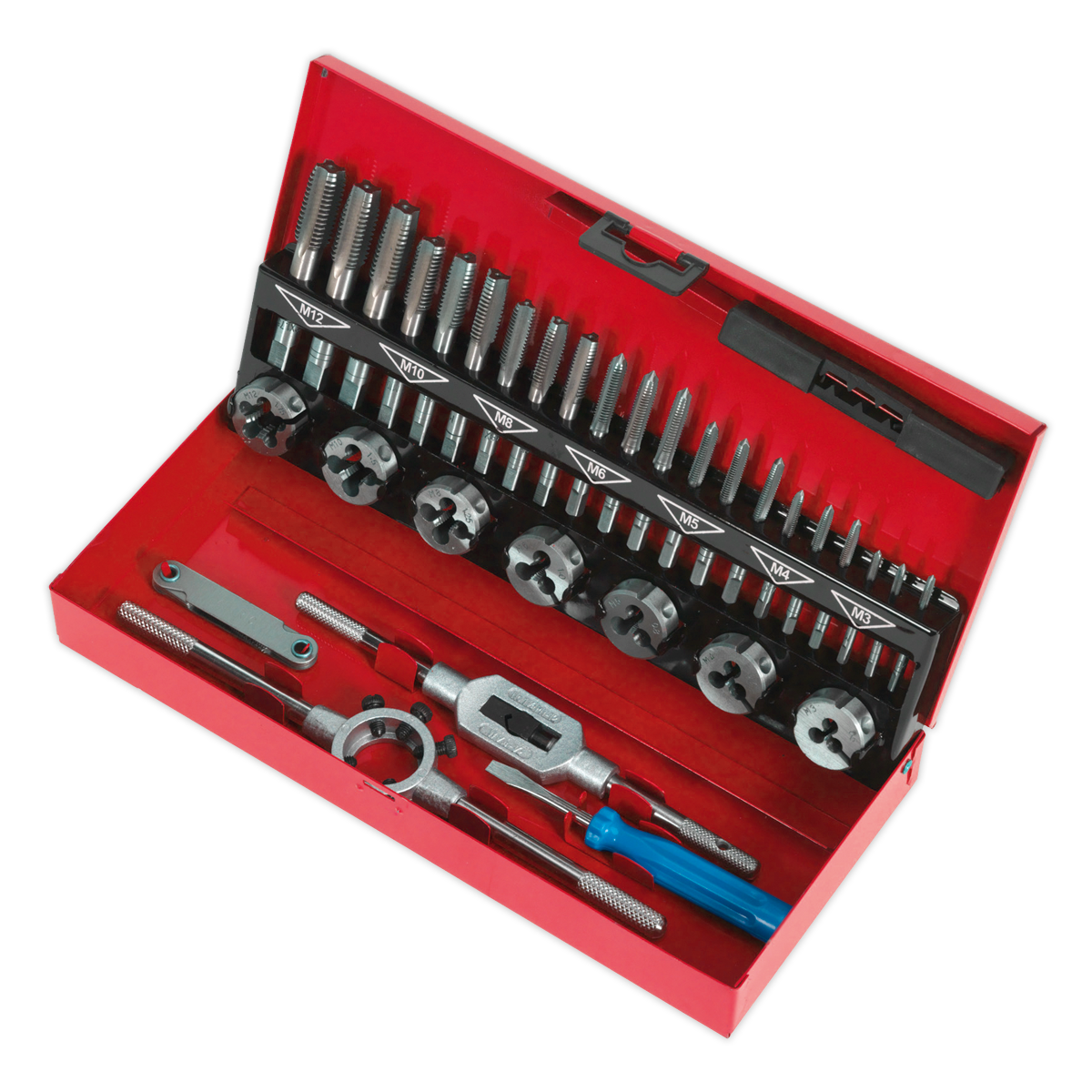Sealey 32pc Tap & Die Set Split Dies - Metric AK3015