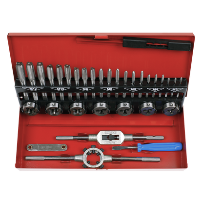 Sealey 32pc Tap & Die Set Split Dies - Metric AK3015