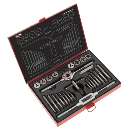 Sealey 28pc Mechanic’s Tap & Die Set Split Dies - Metric AK3028