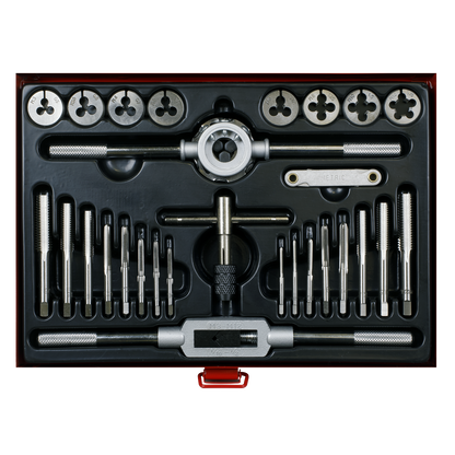 Sealey 28pc Mechanic’s Tap & Die Set Split Dies - Metric AK3028