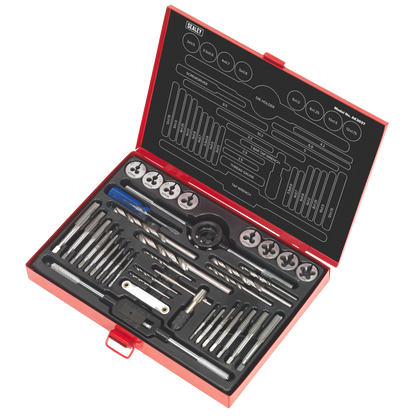 Sealey 37pc Tap & Die Set Split Dies - Metric AK3037