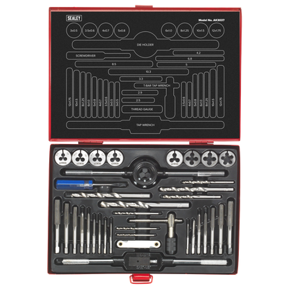 Sealey 37pc Tap & Die Set Split Dies - Metric AK3037