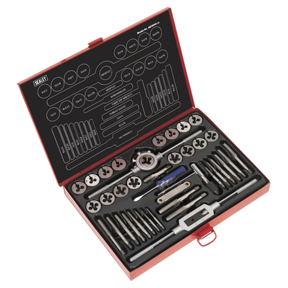 Sealey 40pc Tap & Die Set Split Dies - Metric AK3040