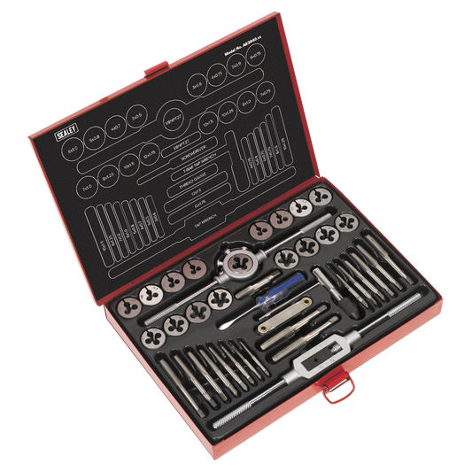 Sealey 40pc Tap & Die Set Split Dies - Metric AK3040