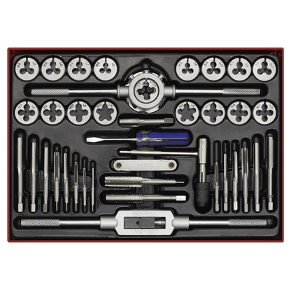 Sealey 40pc Tap & Die Set Split Dies - Metric AK3040