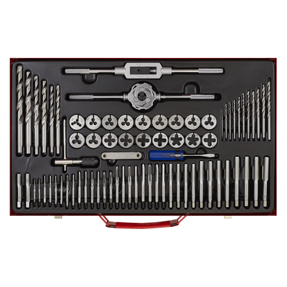 Sealey 76pc Tap & Die Set Split Dies - Metric AK3076