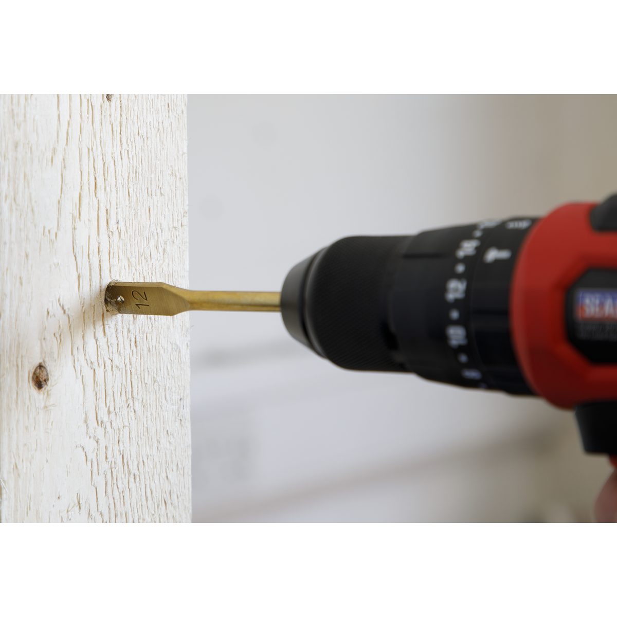 Sealey 7pc 1/4"Hex Shank Flat Wood Drill Bit Set AK3707FW