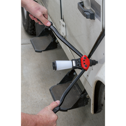 Sealey Medium-Arm Riveter with Collection Bowl AK3983