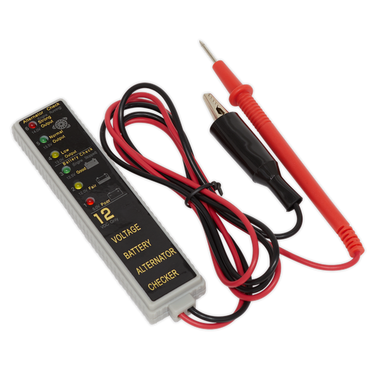 Sealey 12V LED Battery/Alternator Tester AK400