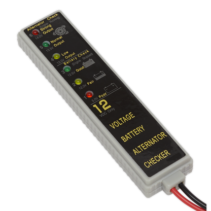 Sealey 12V LED Battery/Alternator Tester AK400