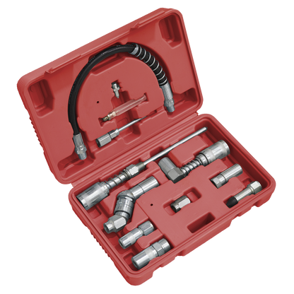 Sealey 12pc Grease Gun Adaptor Kit AK4482