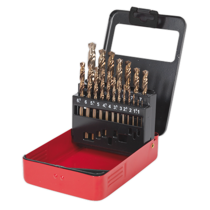 Sealey 19pc HSS Cobalt Fully Ground Drill Bit Set AK4701