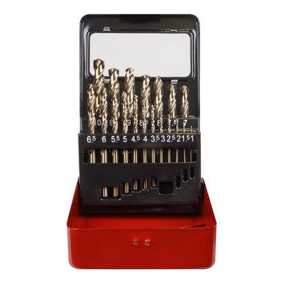 Sealey 19pc HSS Cobalt Fully Ground Drill Bit Set AK4701