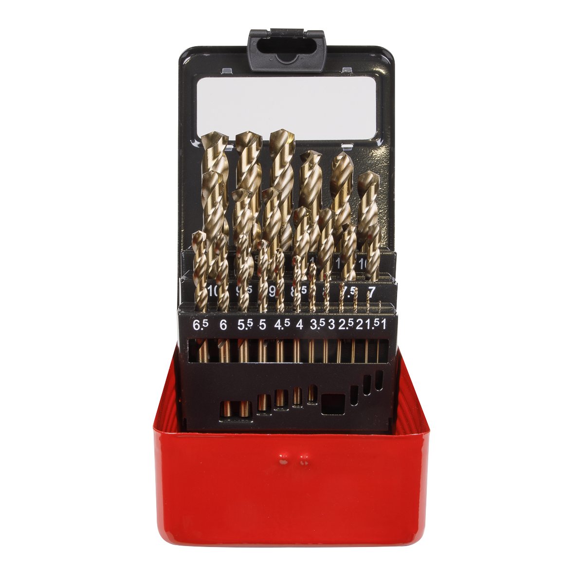 Sealey 25pc HSS Cobalt Fully Ground Drill Bit Set AK4702