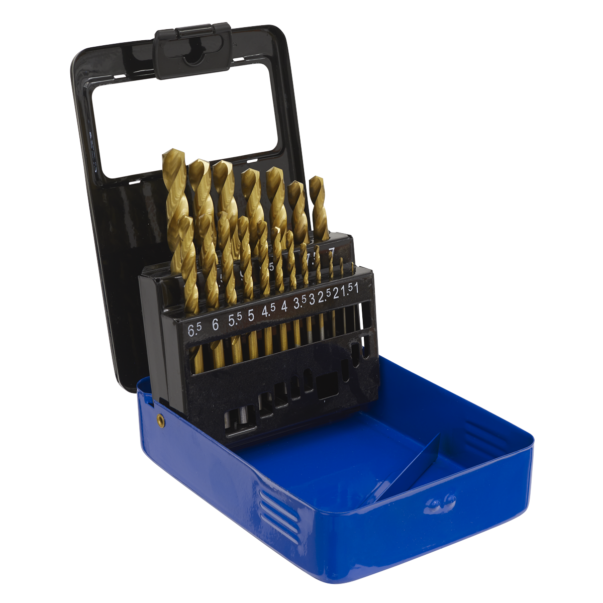 Sealey 19pc HSS Fully Ground Drill Bit Set AK4719