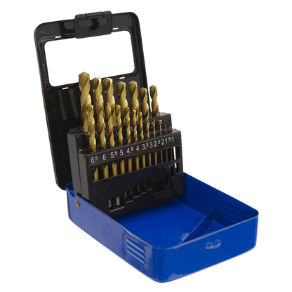 Sealey 19pc HSS Fully Ground Drill Bit Set AK4719