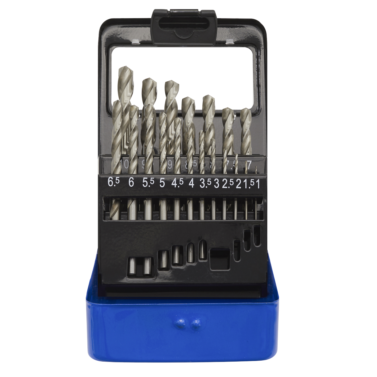 Sealey 19pc HSS Fully Ground Drill Bit Set AK47191