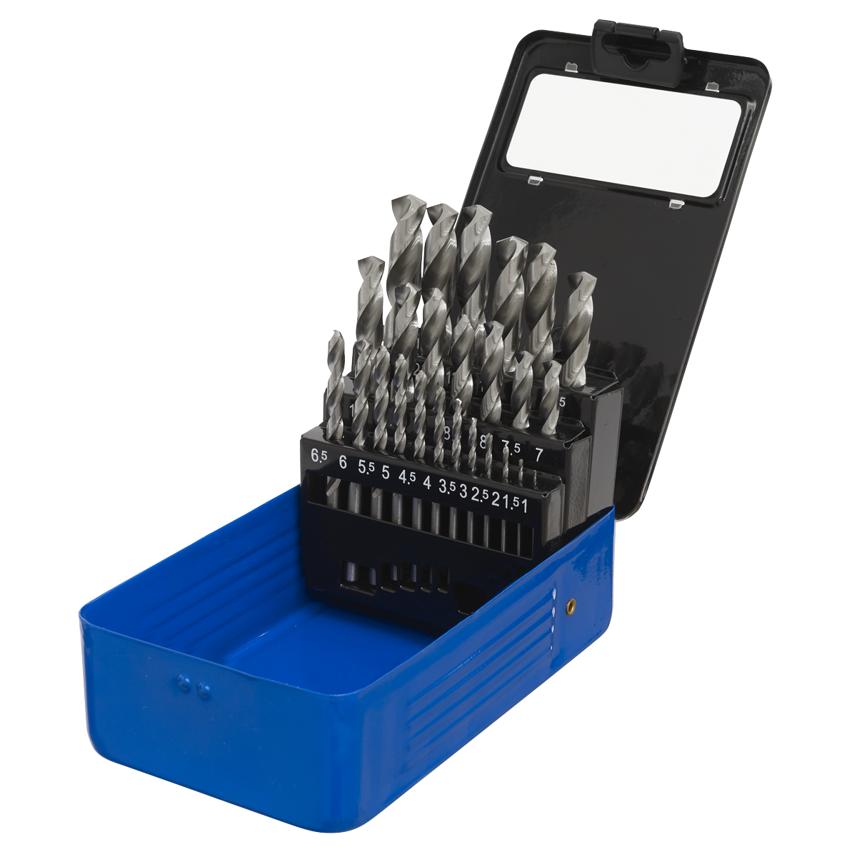 Sealey 25pc HSS Fully Ground Drill Bit Set AK47251