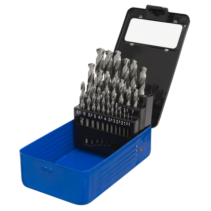 Sealey 25pc HSS Fully Ground Drill Bit Set AK47251