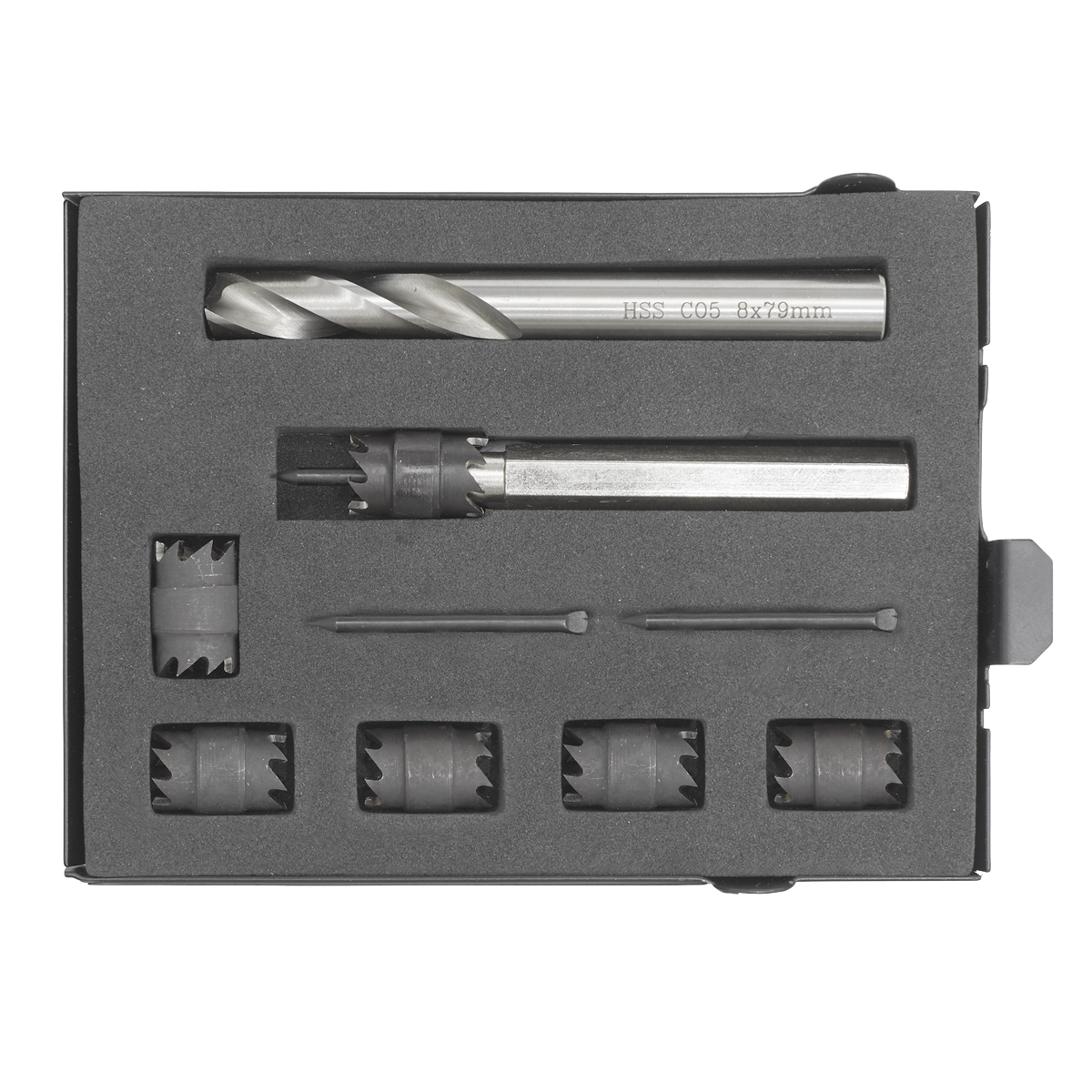 Sealey 9pc Ø10mm Spot Weld Cutter & Drill Bit Set AK4730