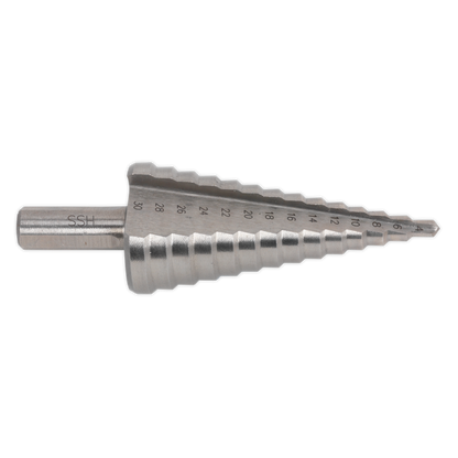 Sealey 4-30mm Double Flute HSS M2 Step Drill Bit AK4732