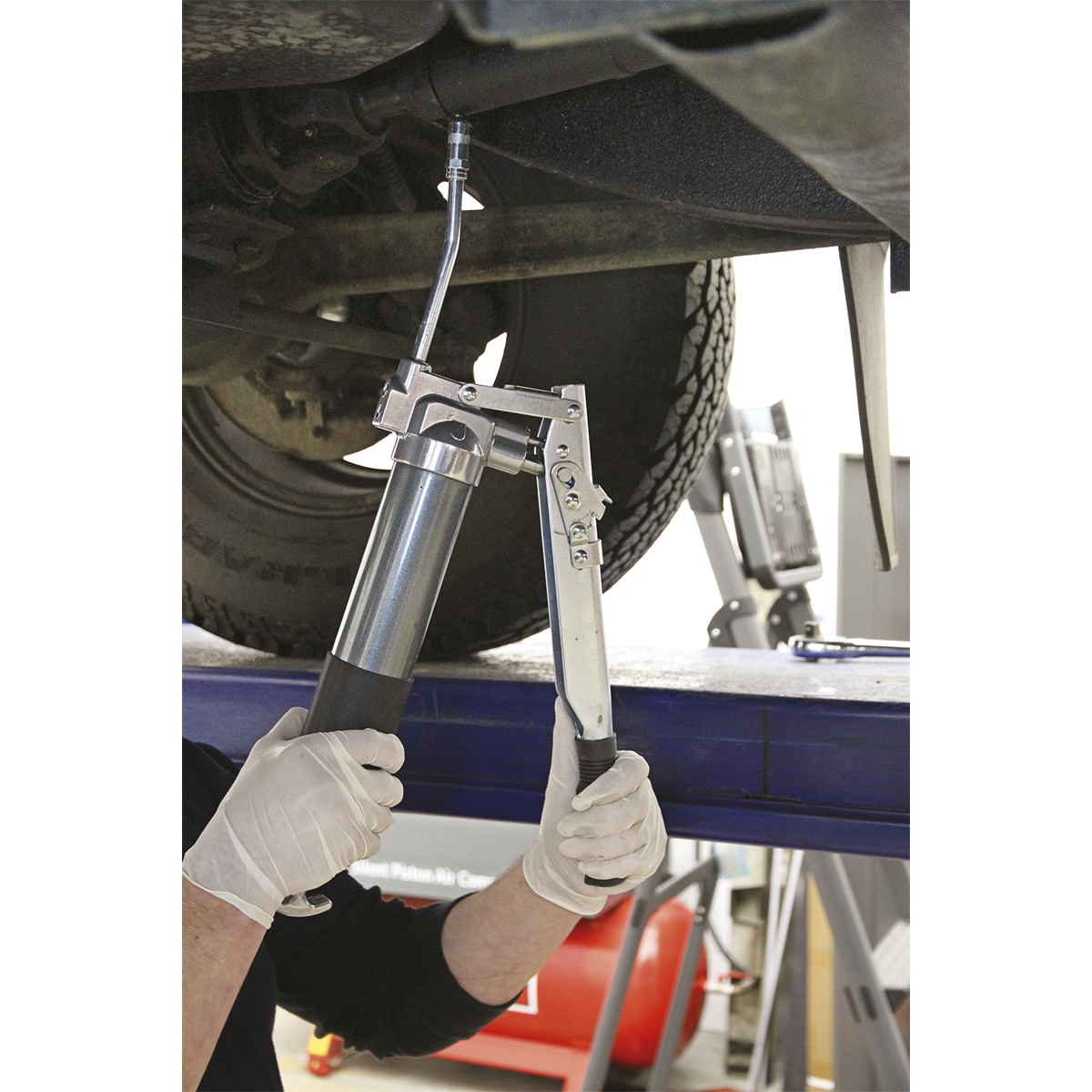 Sealey 2-Way Fill Heavy-Duty Adjustable Flow Grease Gun AK49
