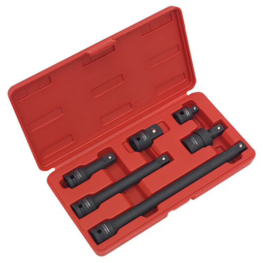 Sealey 6pc 1/2"Sq Drive Impact Adaptor & Extension Bar Set AK5514