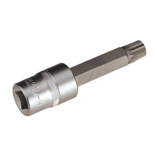 Sealey M14 x 100mm 1/2"Sq Drive Spline Socket Bit AK5531