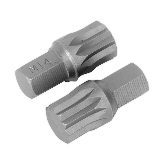 Sealey M14 x 30mm Spline Bit - Pack of 2 AK5532