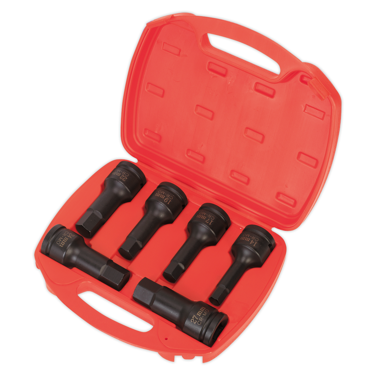 Sealey 6pc 3/4"Sq Drive Impact Hex Socket Bit Set AK5586