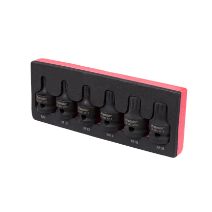 Sealey 6pc 1/2"Sq Drive Impact Spline Socket Bit Set AK5608