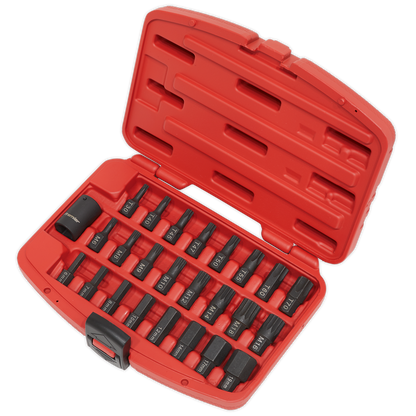 Sealey 25pc 1/2"Sq Drive Impact TRX-Star*/Hex/Spline Bit Set AK5612