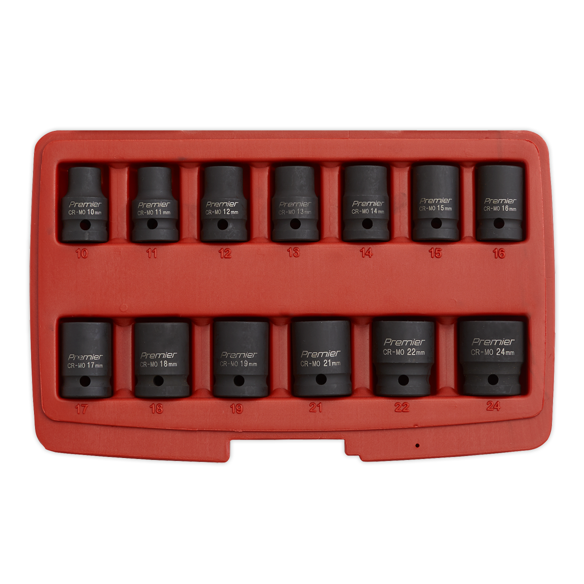 Sealey 13pc 1/2"Sq Drive Total Drive® Impact Socket Set AK5613TD