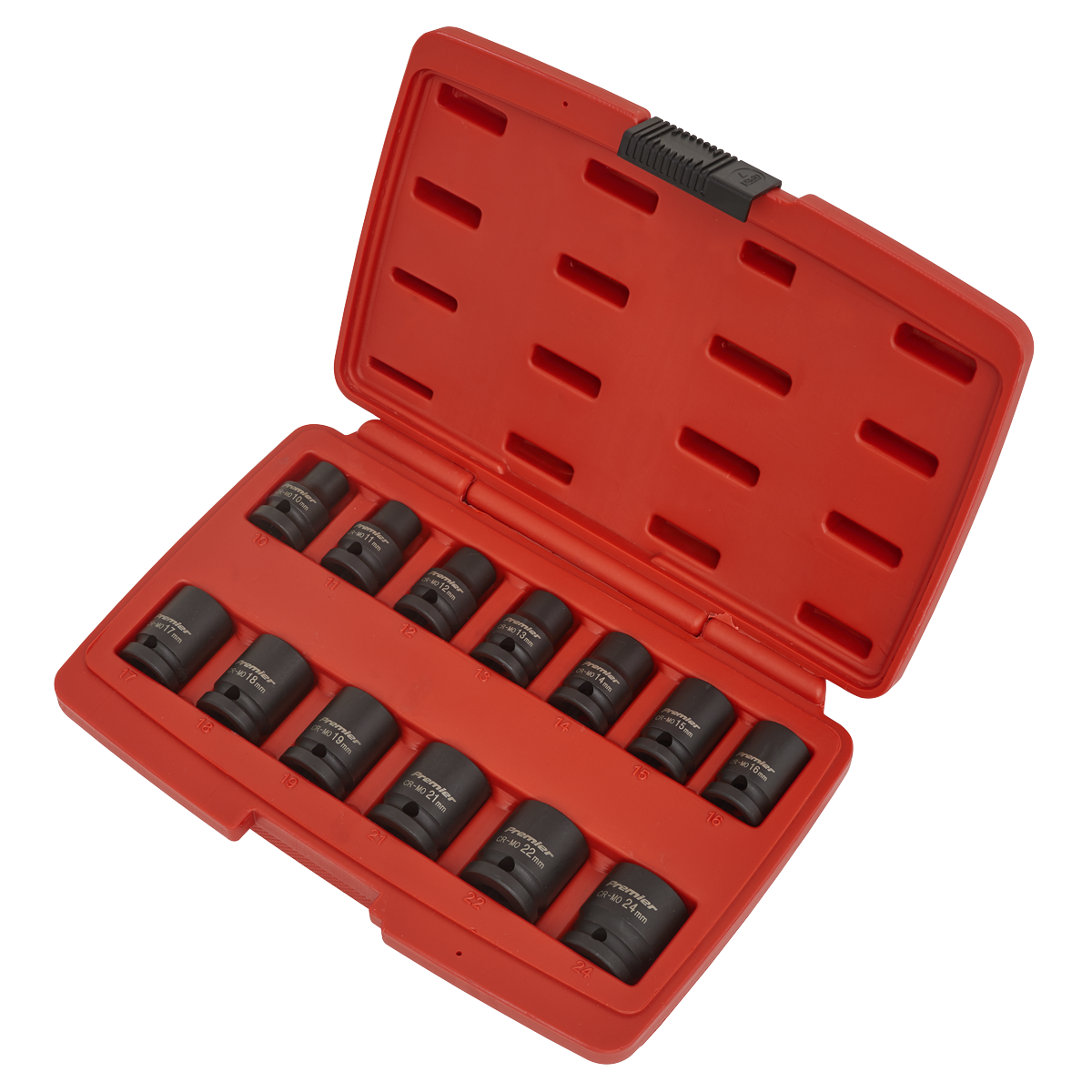 Sealey 13pc 1/2"Sq Drive 12pt Impact Socket Set AK5614M