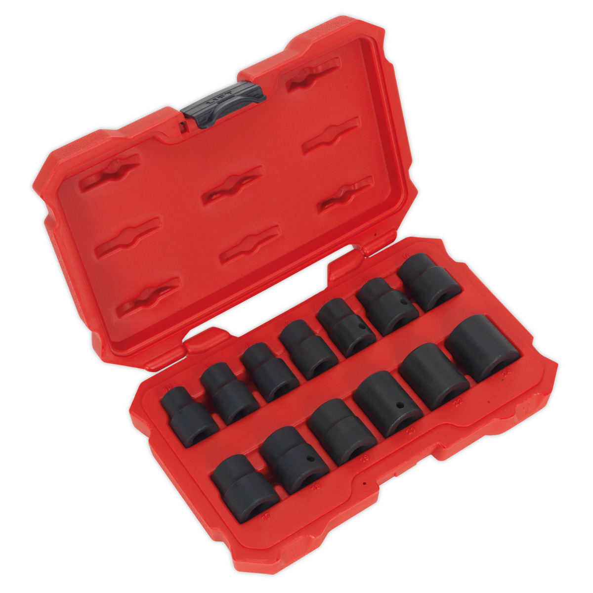 Sealey 13pc 1/2"Sq Drive Lock-On™ Impact Socket Set AK5616M