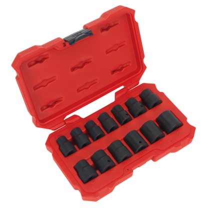 Sealey 13pc 1/2"Sq Drive Lock-On™ Impact Socket Set AK5616M