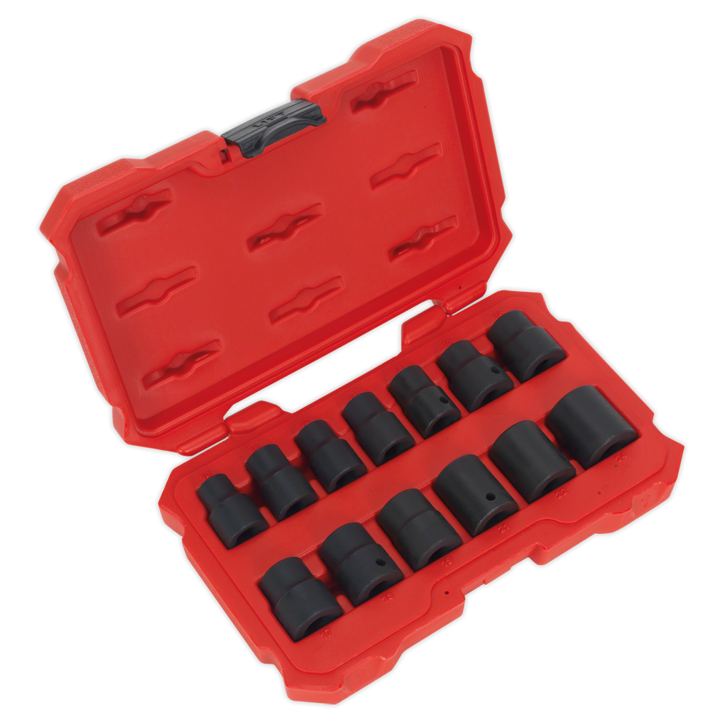 Sealey 13pc 1/2"Sq Drive Lock-On™ Impact Socket Set AK5616M