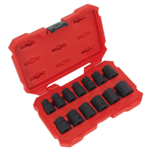 Sealey 13pc 1/2"Sq Drive Lock-On™ Impact Socket Set AK5616M